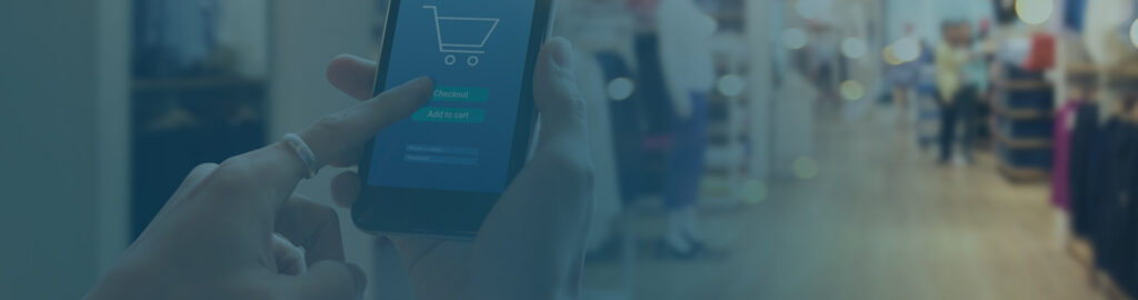 Utilisation d'une application mobile dans un magasin